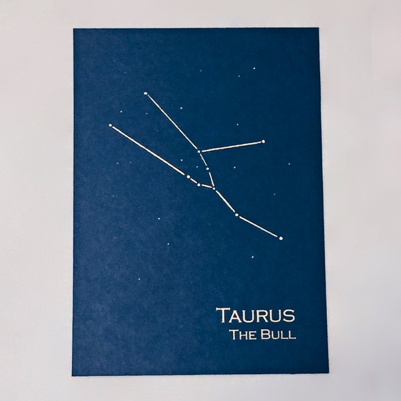 theBird+theBeard Other - Taurus Constellation Zodiac Wall Art / Gold Foil